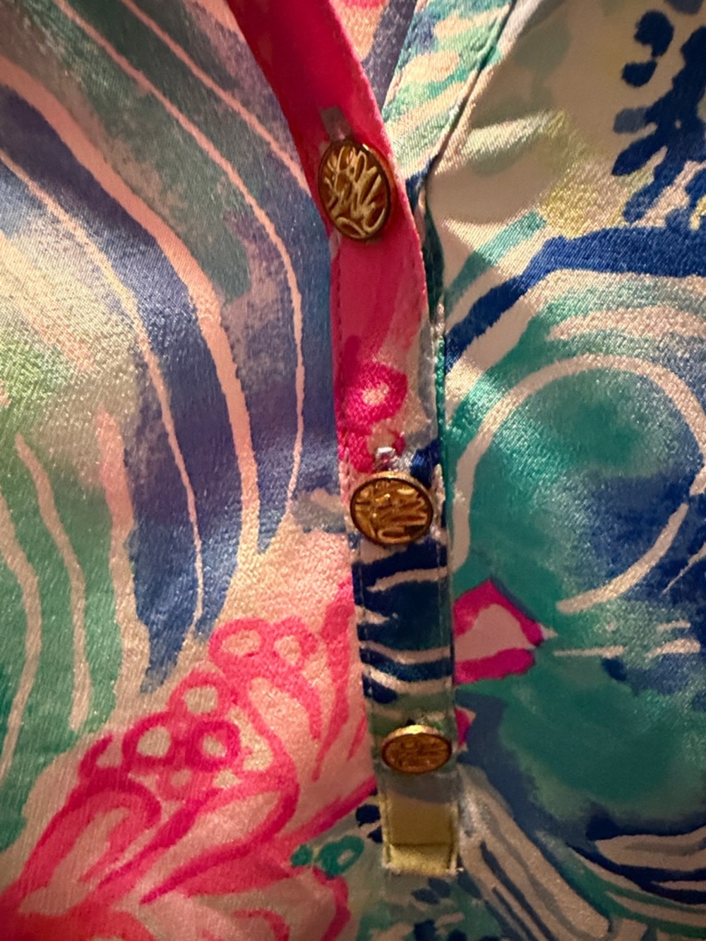 Lilly Pulitzer EUC Silk Elsa Top - Picture 3 of 4